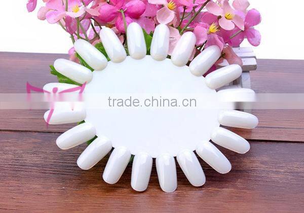 20 tips ellipse shape nail gel polish color chart/oval color wheel