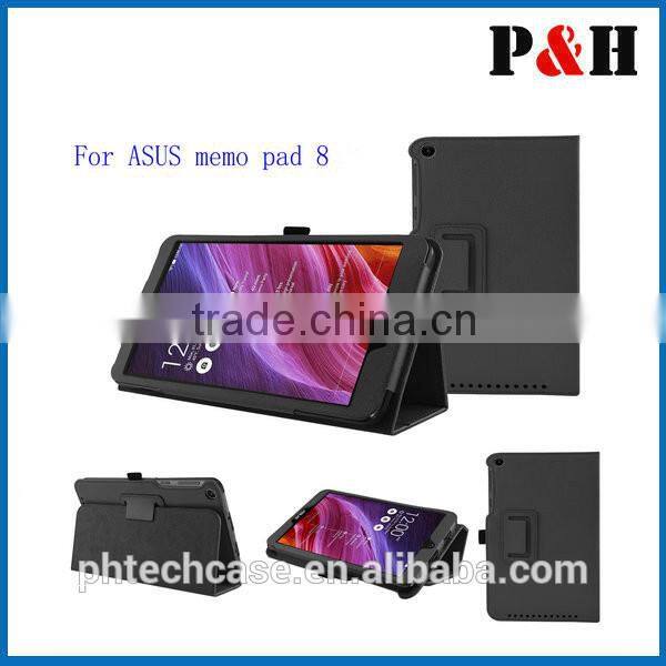 Book leather case, stand leather case, leather flip case for ASUS MeMo Pad 8
