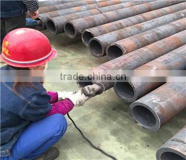 china made SS400 SAE1020 steel round pipe sizes