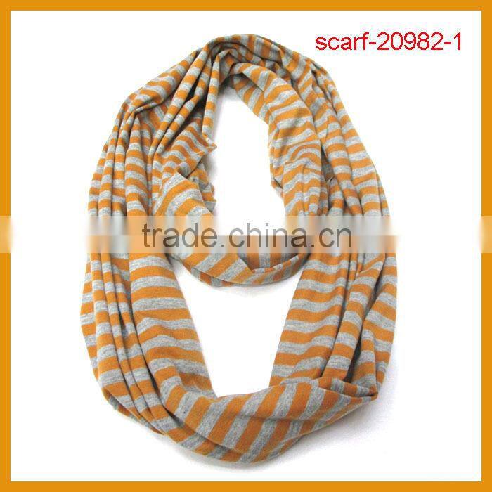In stock single jersey Loop chevron scarf