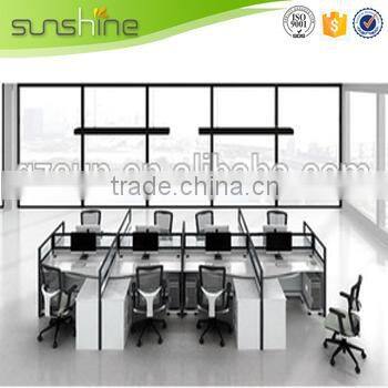 portable workstation laptop desk table middle desktop partition workstation for four people