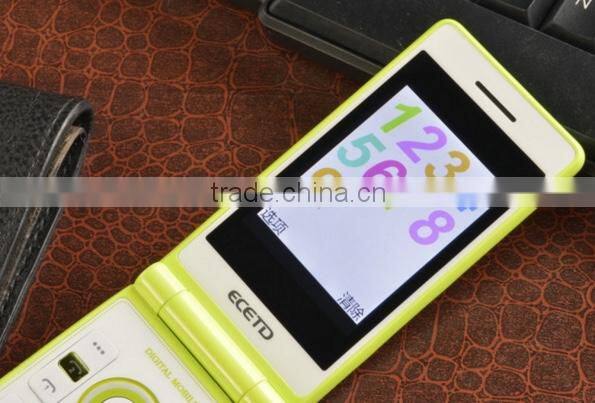 163-Flip Cellphone Elderly Phone Lady Woman Use Flip Mobile Phone Dual Sim With Flash Lighting For Alarming