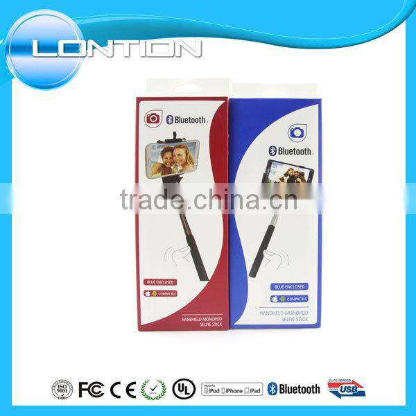 New premium China foldable camera selfie stick with remote