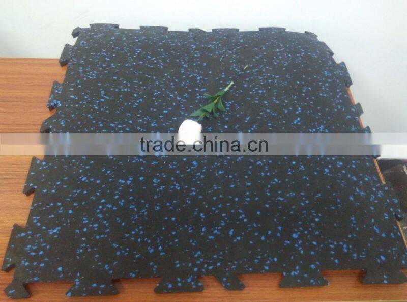 Crossfit High Density Noiseproof Rubber Gym Flooring/indoor rubber flooring/interlocking flooring/polyurethane installation