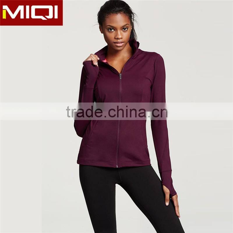 Professional fitness apparel high quality cheap women yoga jacket running jackets