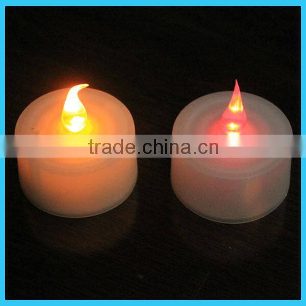 electronic led candle light with cup for home party wedding Christmas decorations and promotion gifts/mini led tea light candle