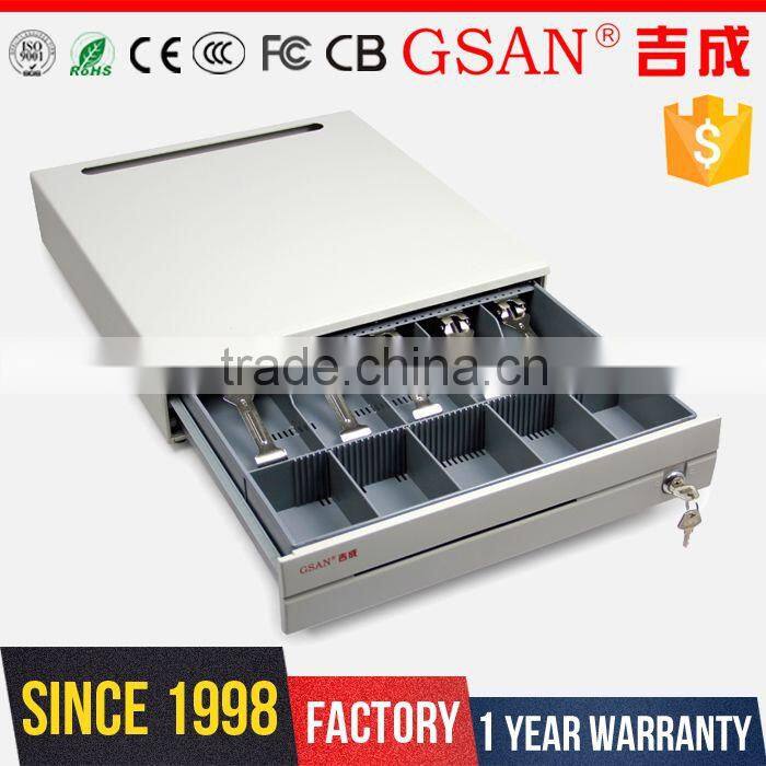 GS-4046 Metal High Quality Orbital Cash box 5 Bills 5 Coins POS Cash Drawer