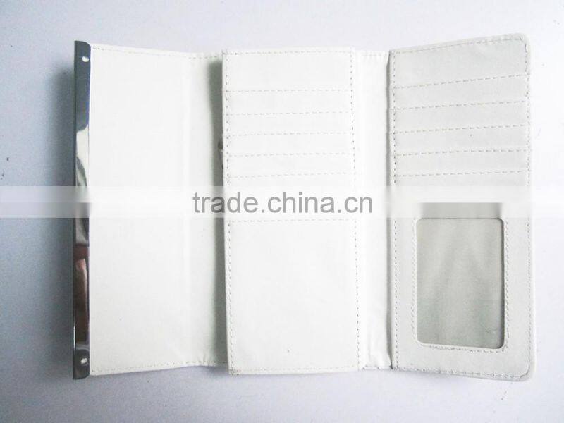 2016 fashion pu folding wallets/cartera