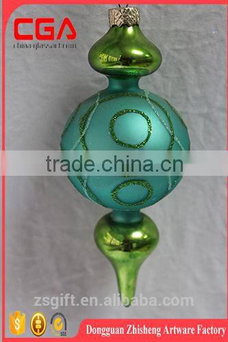 Hanging christmas bauble glass icicle for christmas tree decorarion supplies X'mas accessories