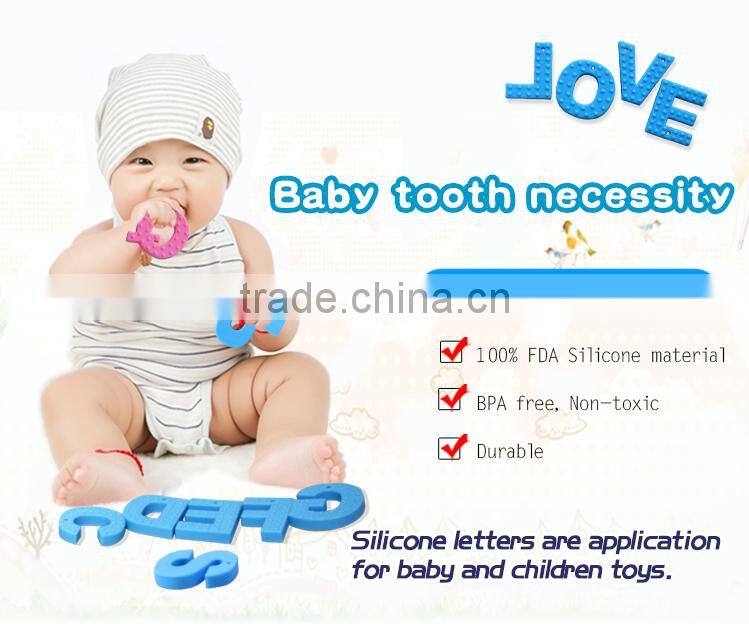 bpa free food grade baby chew products silicone pendant teething