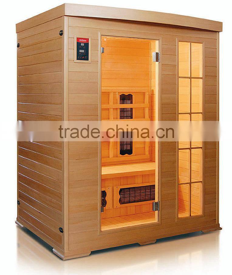 three person hemlock infrared ceramic heater sauna room indoor sauna room KD-5003SC