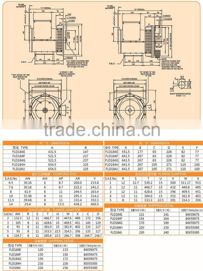 25kva Single Phase Alternator Generator 220v