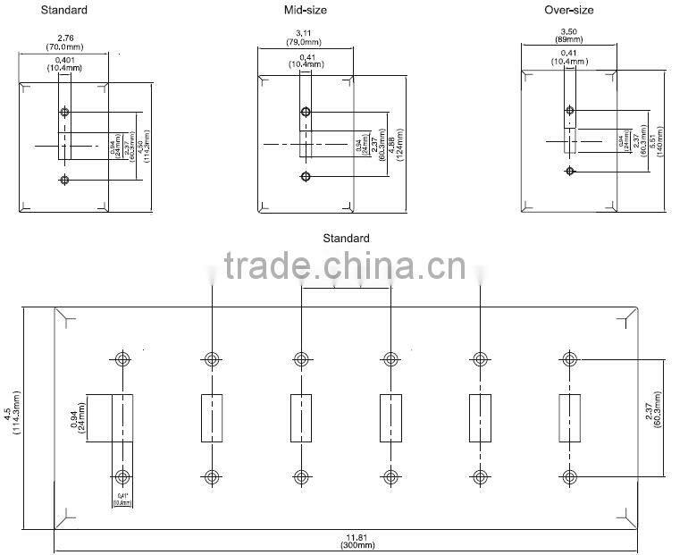 UL listed 1Gang decorator/GFCI plastic wallplate