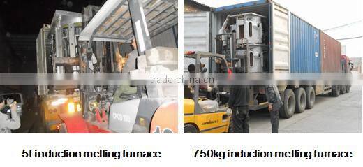 Factory price 150kg Medium frequency electric iron induction melting heating furnace