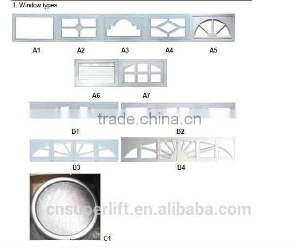 CKM200 Finger Protect Double Track High Quality garage door -- CE approved