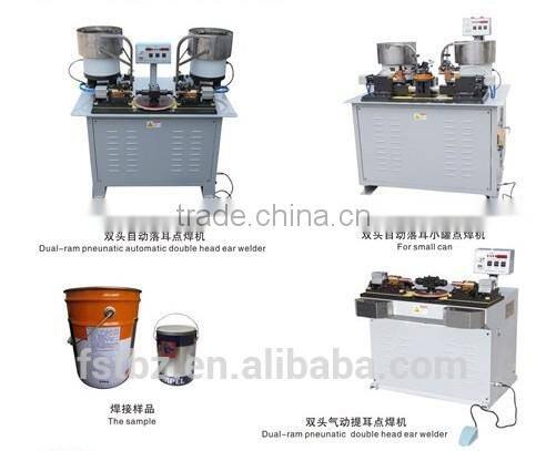 Automatic spot welder for tin can