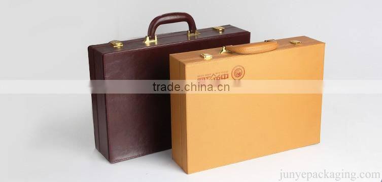 high-end clamshell presentation box with hinge
