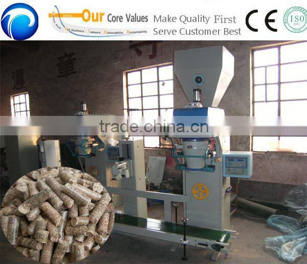 2016 Heat sealing 15kg,20kg,50kg/bag Wood Pellet Packing Machine