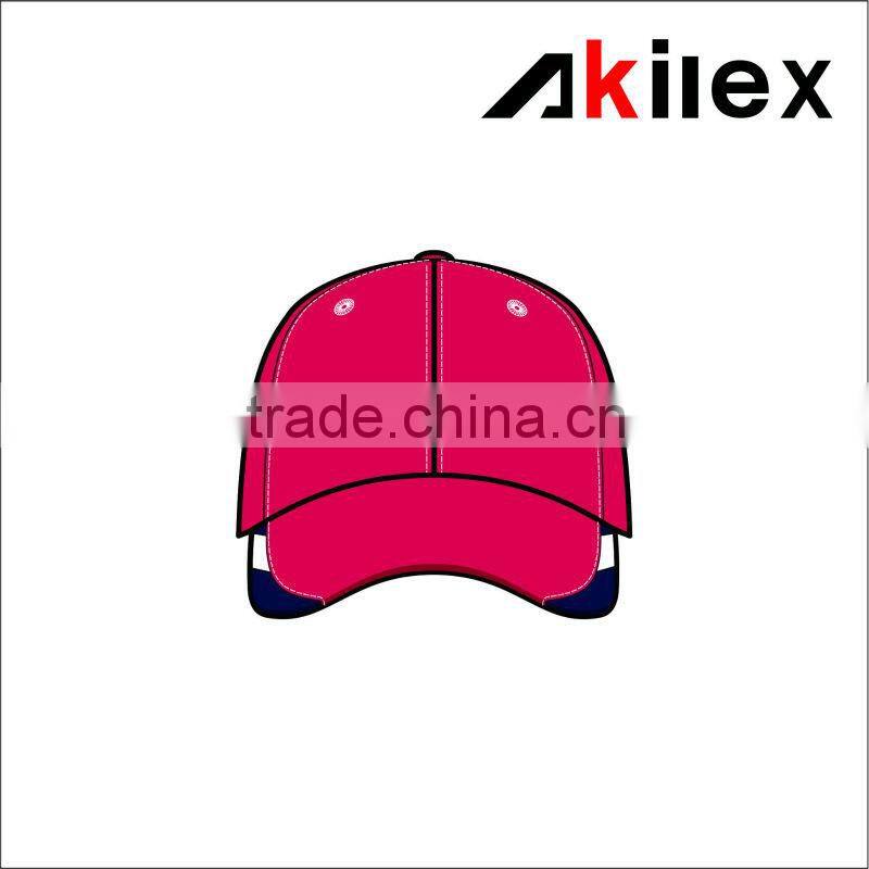2014SPORT Cool Red Custom Breathable latest design cheap hat cap