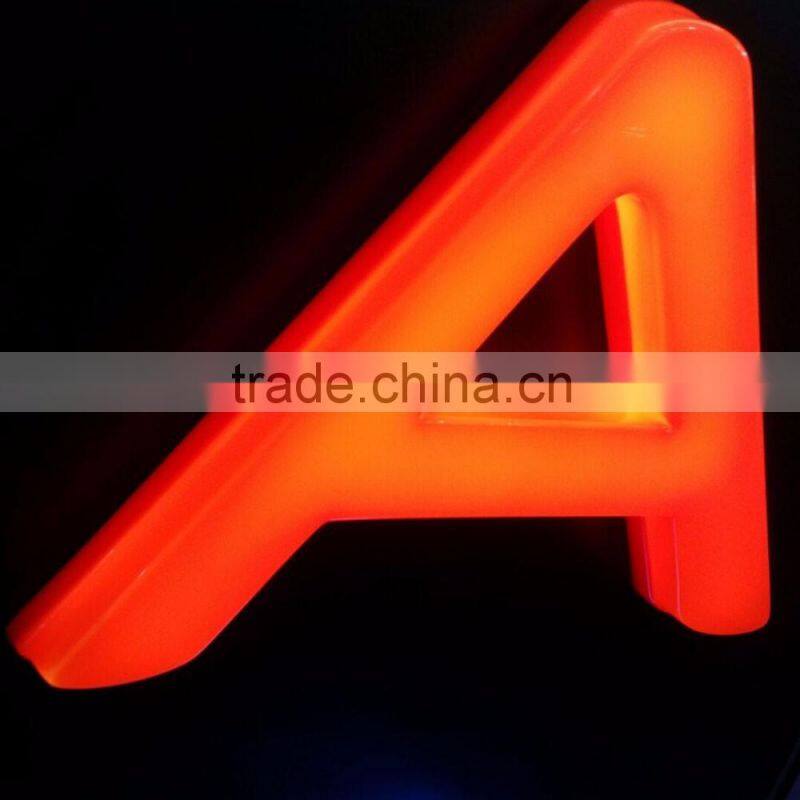 Plastics absorption letters cheap Blister light sign