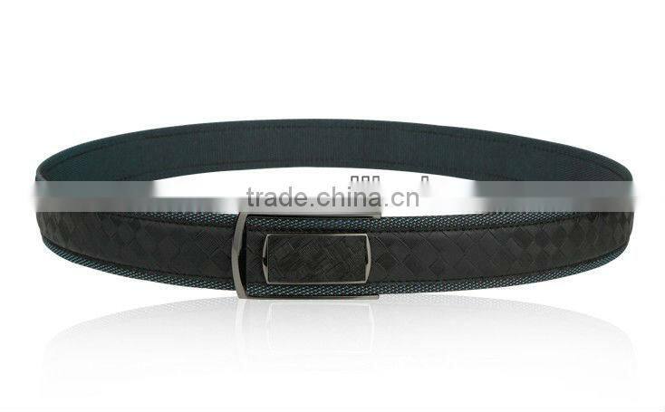 40mm Black Braided Webbing Men Rope Belt