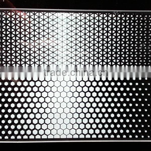 Metal color ceramic silkscreen glass, art decoration for glass facade, window and door glass