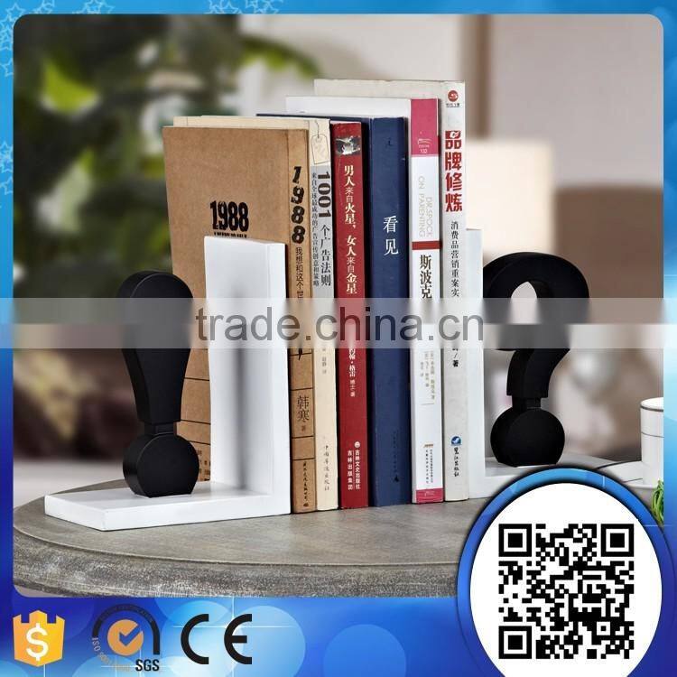 Modern home decor item resin punctuation design bookend