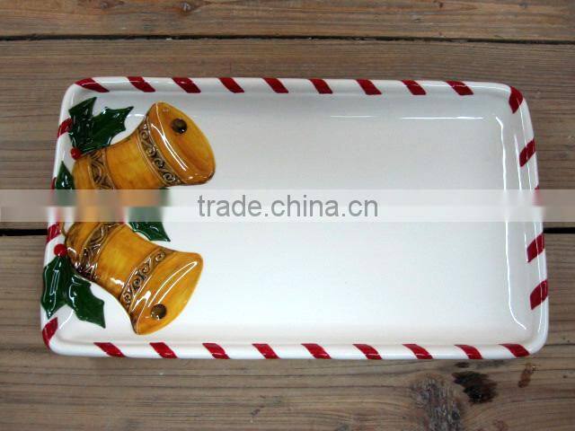 Manufacturing Handmade Ceramic Dolomite Snowman Food Containers Set with Wooden Stand