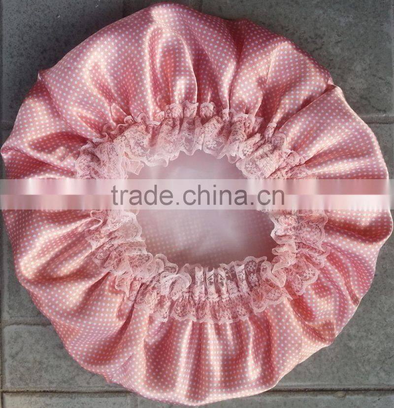 waterproof polyester shower cap