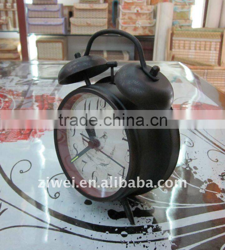 Decorative desk alarm clock