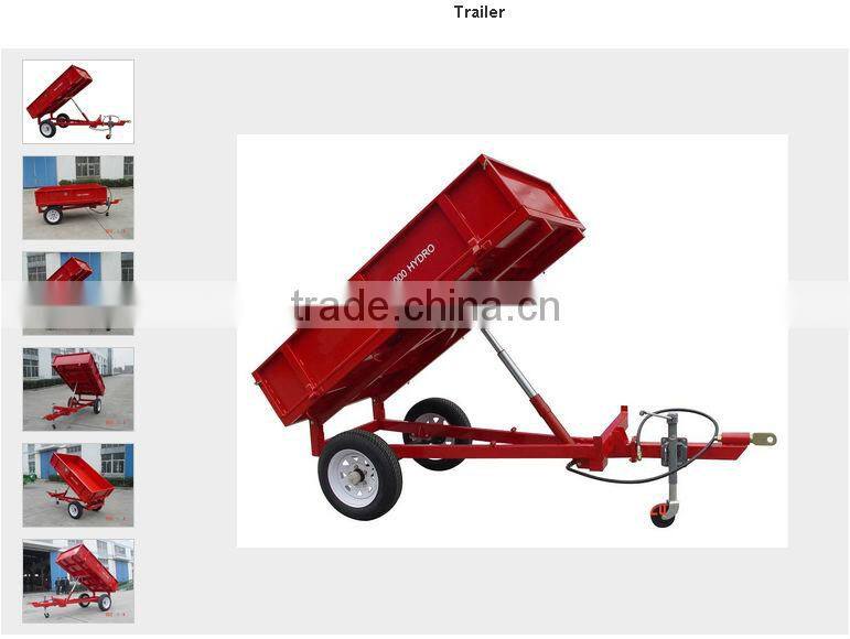 China CE cheap hydraulic mini compact semi camper small farm tractor trailer