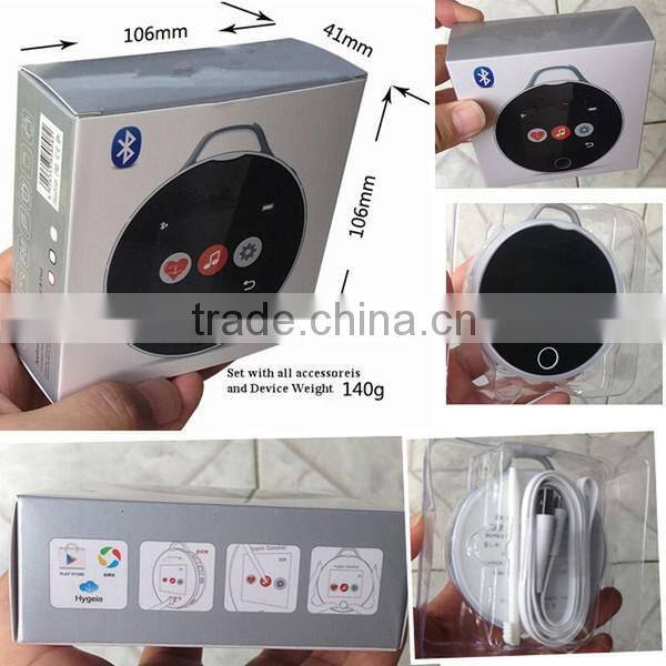 Music ,FM and time display portable mini hygeia Bluetooth speaker /bluetooth heart rate monitor