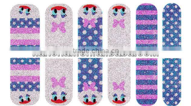 Cute Flower 3D Nail Sticker , korea nail sticker