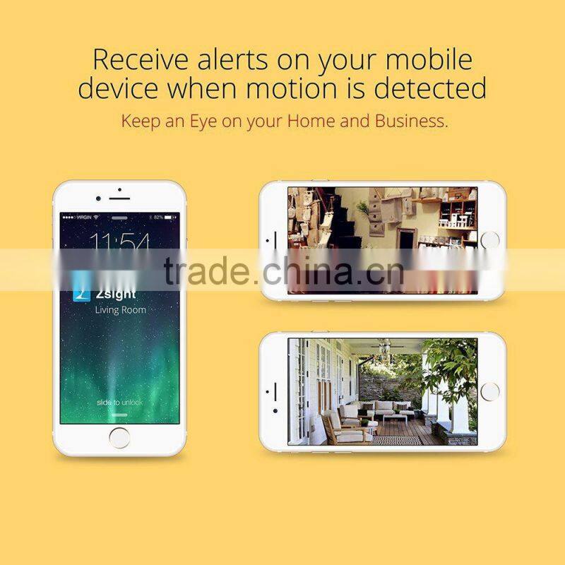 Zmodo HD 720p p2p IP camera with up to 64G SD card for smart home surveillance