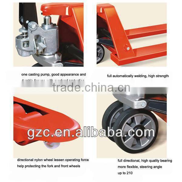 Brand New Hydraulic Pump AC Manual Pallet Truck 2500kg Hand Operated Forklift