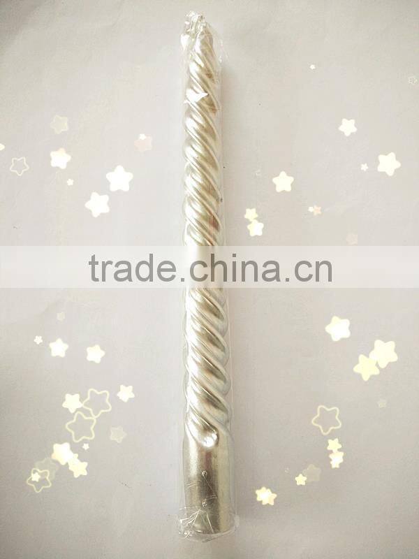 taper spiral candle 12pcs box white household candle
