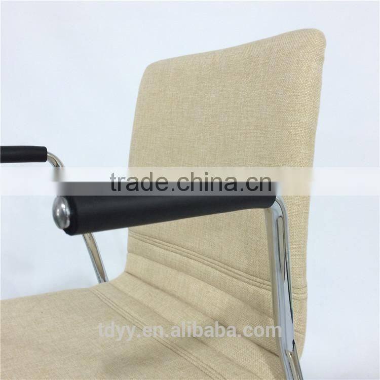 TDC-170-3 QVB JIANDE TONGDA BENTWOOD PLYWOOD FABRIC SEAT stackable METAL CHROME PLATED ARMREST OFFICE CHAIR