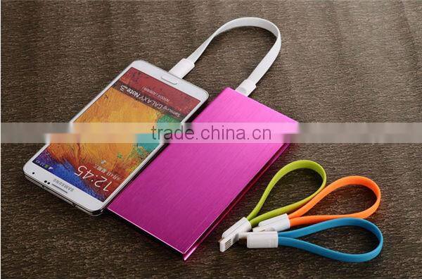 2016 New arrival best quality ultra slim aluminum metal 12000mah power bank