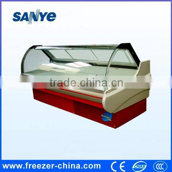 Supermarket Display Meat Chiller Cabinet Showcase