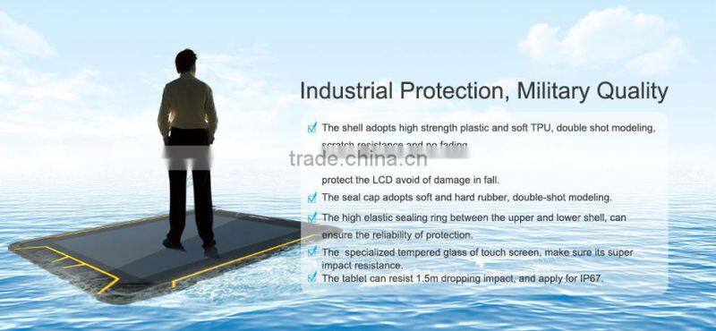 7 inch Android touch screen industrial tablet with UHF RFID reader and Phone calling