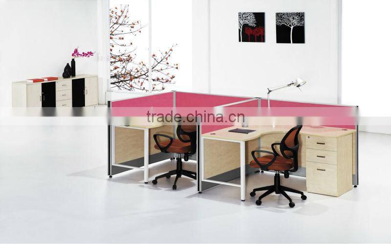 modern colorful F shaped aluiminum office partition