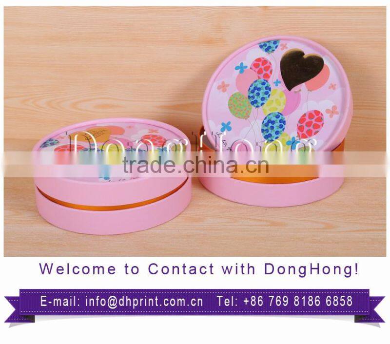 New design Window chocolate box,chocolate round box packaging