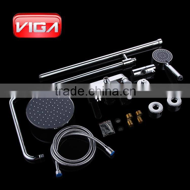 Shower column set with ABS handle shower with rainfall head