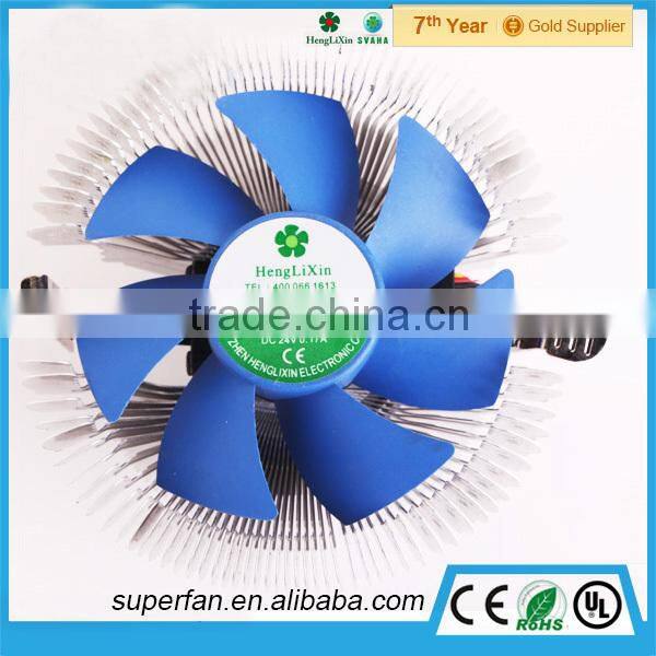 2015 Factory custom sleeve bearing 24V Computer CPU dc fan cooler 92mm