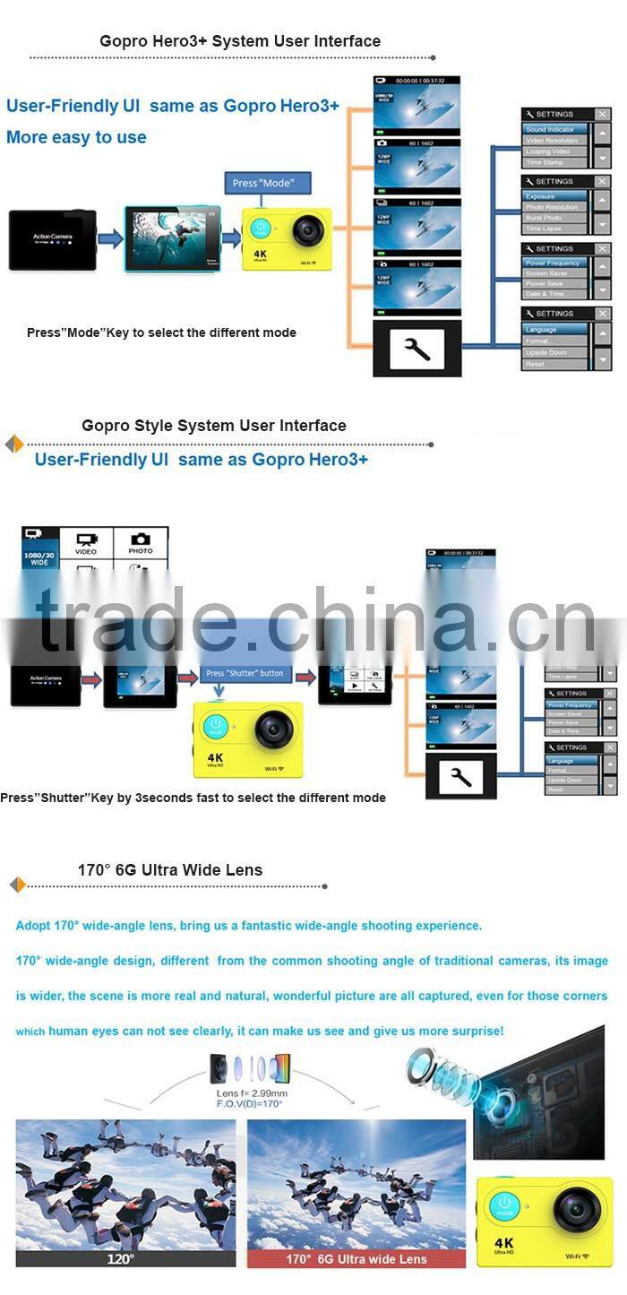 G2 4k ultra hd action camera underwater video camera