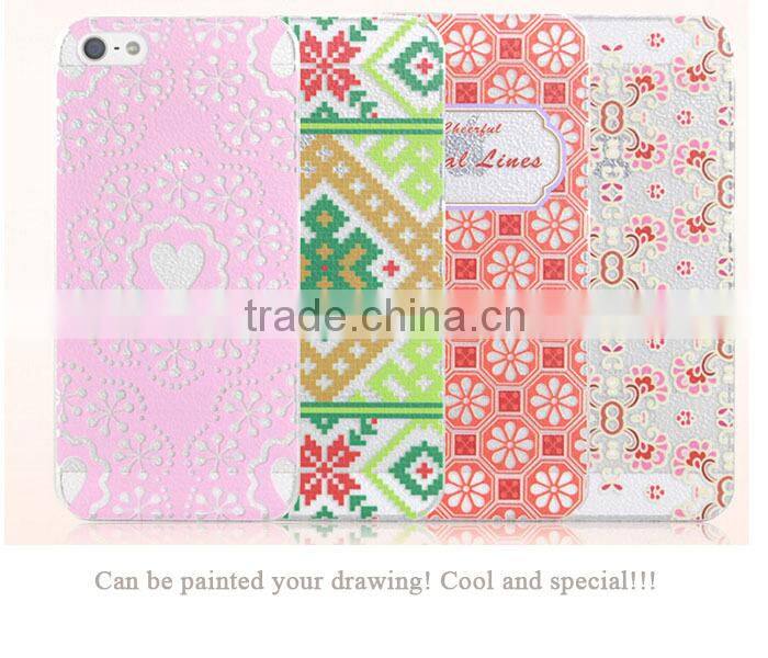 Lace flower Mobile Phone Hard Skin Case Cover Various Painted for iphone 6