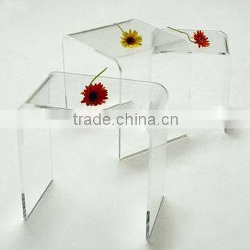 clear acrylic tabletop display riser set