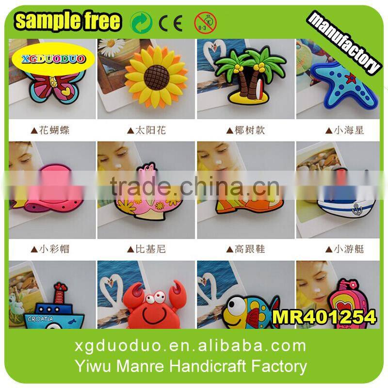 Custom designs charaters rubber 3d pvc fridge magnet