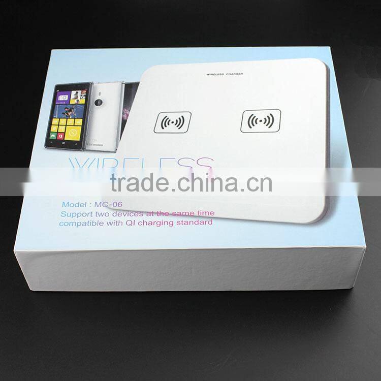 2015 new arrival best quality with CE FCC RoHS Certification of qi wireless charger for mobile phone