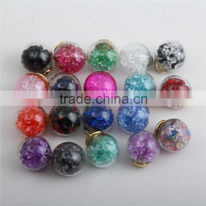 Trendy Ball Double Side Pearl Stud Earrings Glass Beads Elegant Sunflower Statement Earrings Summer Style Fashion Jewelry